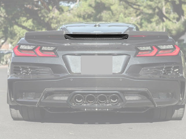 2023-UP CORVETTE C8 Z06 | REAR CENTER WICKERBILL SPOILER WING EXTENTION